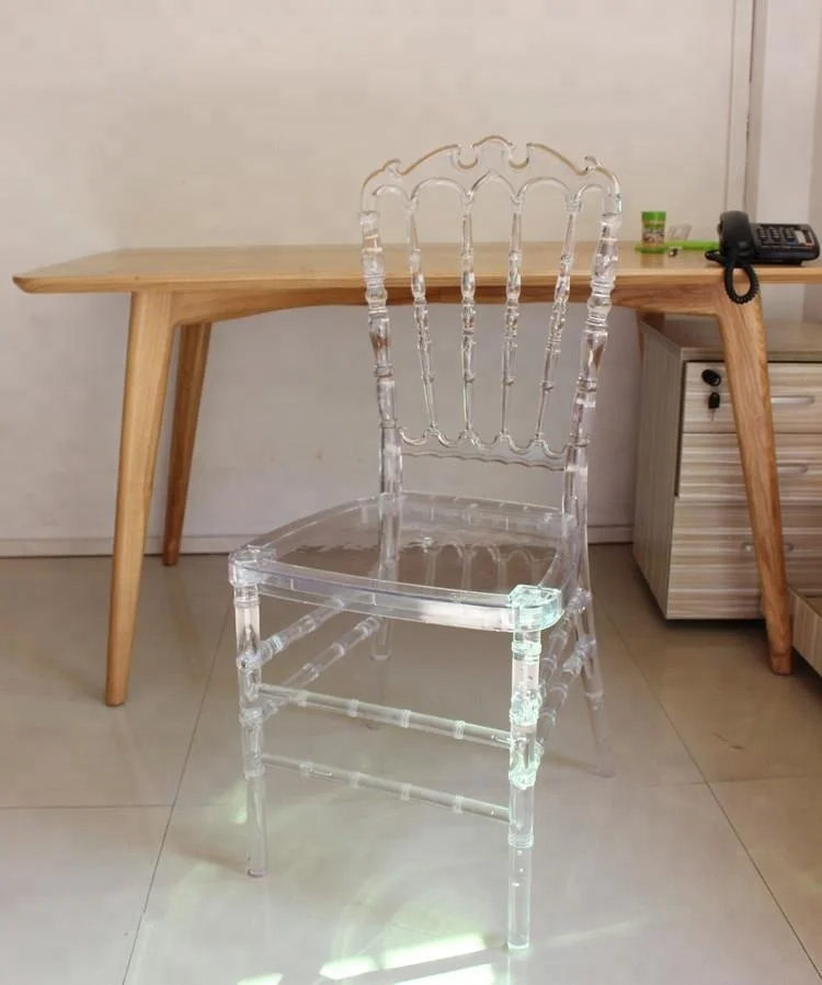 2021 Clear Resin Crystal Napoleon Chair