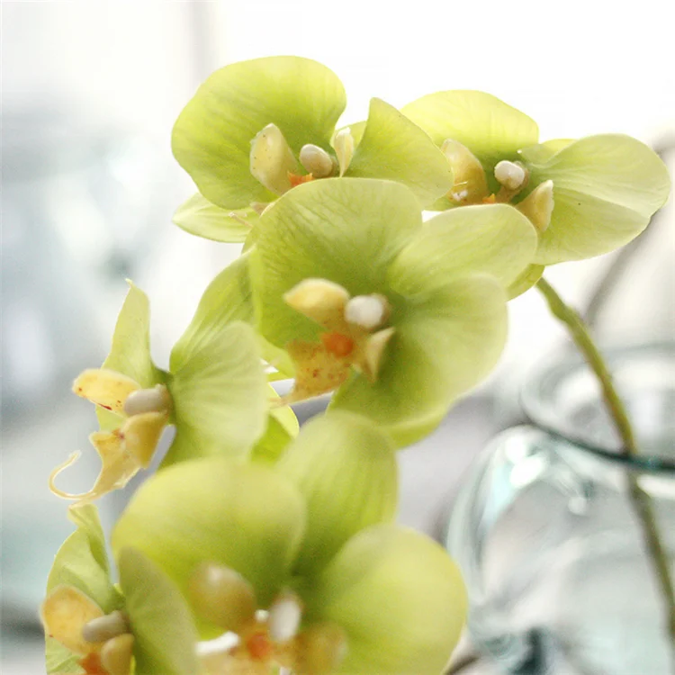 Wholesale home decoration Wedding fake flowers simulation latex orchid artificial flower