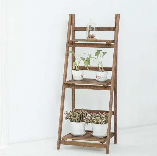 
Garden Wooden Flower Rack / Flower display Shelf / Flower Stand 