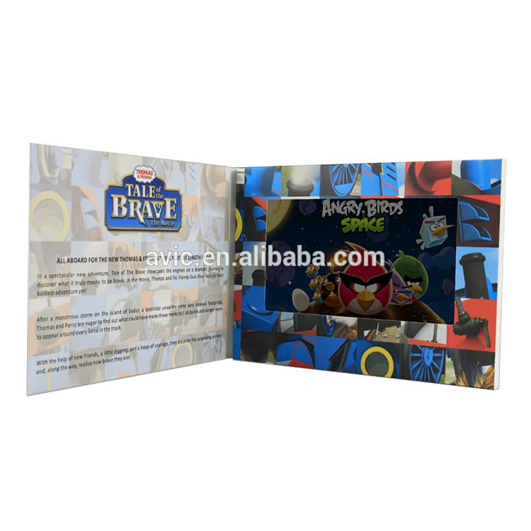 Hot Sexy Video Player Card 4.3 Inch Tft Screen Video Greeting Card/Video Booklet