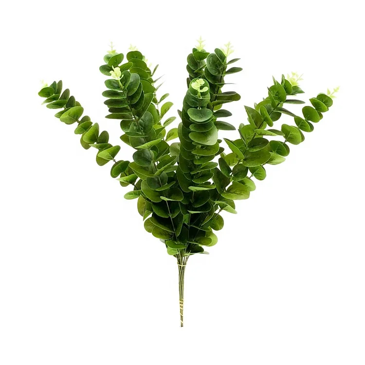 Hot sale home garden wedding party table decorative greenery china supplier plastic eucalyptus leaves decoration garland