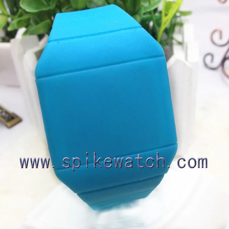 Magic Touch Screen Red LED Digital Date Men Women Blue Sport Cuff Wrist Watch