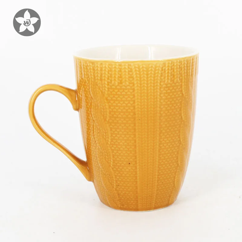 Tableware elegant style personalized cup large ceramic coffee mug recycled flared coffee mugs