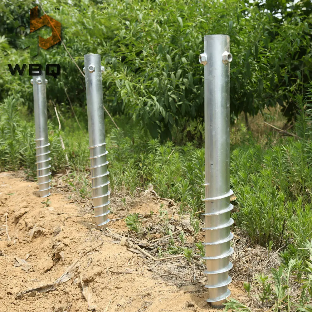 The cheapest of mesh fencing with ground screw anchor