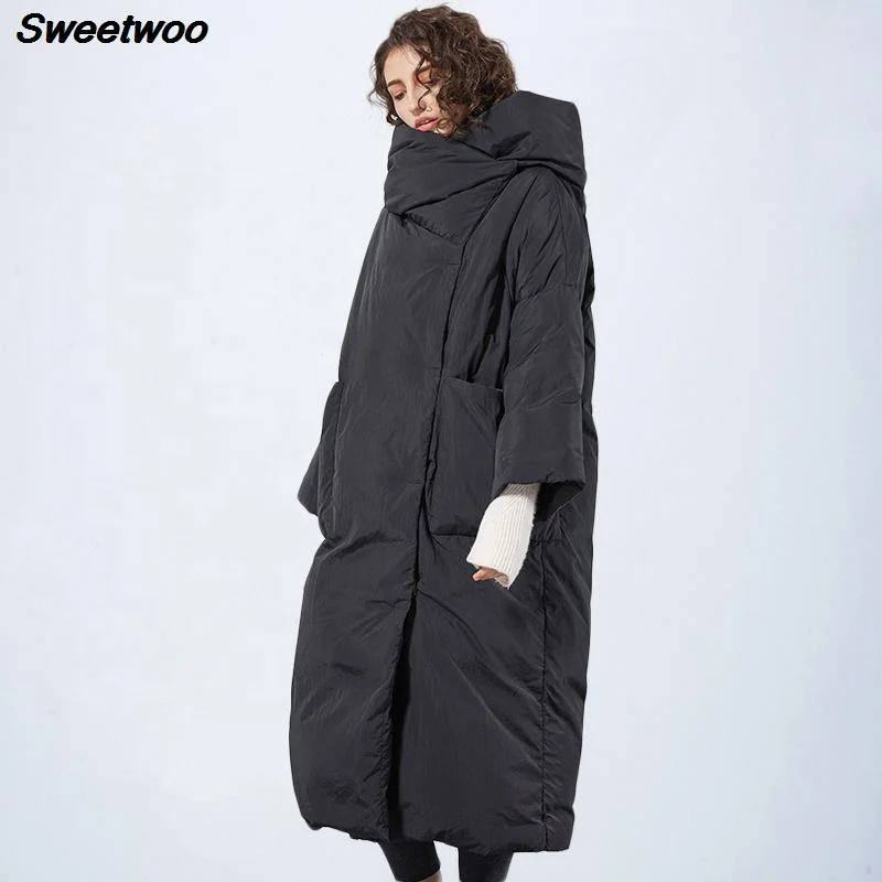 
Sweetwoo Brands New Winter Collection of Jacket Stylish Windproof Female Coat Womens Quilted Coat Jackets Long Warm Parkas Tops 