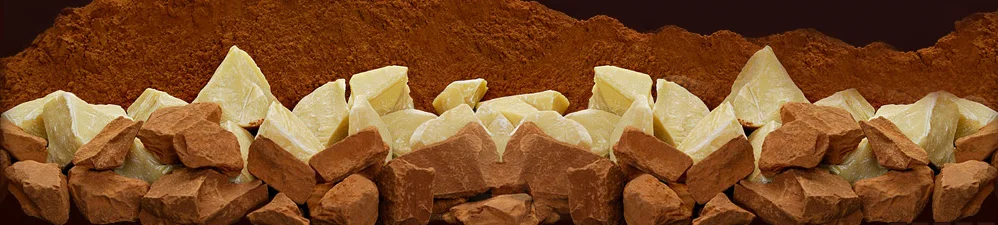 Unrefined natural raw solid cocoa butter 100% pure butter cocoa