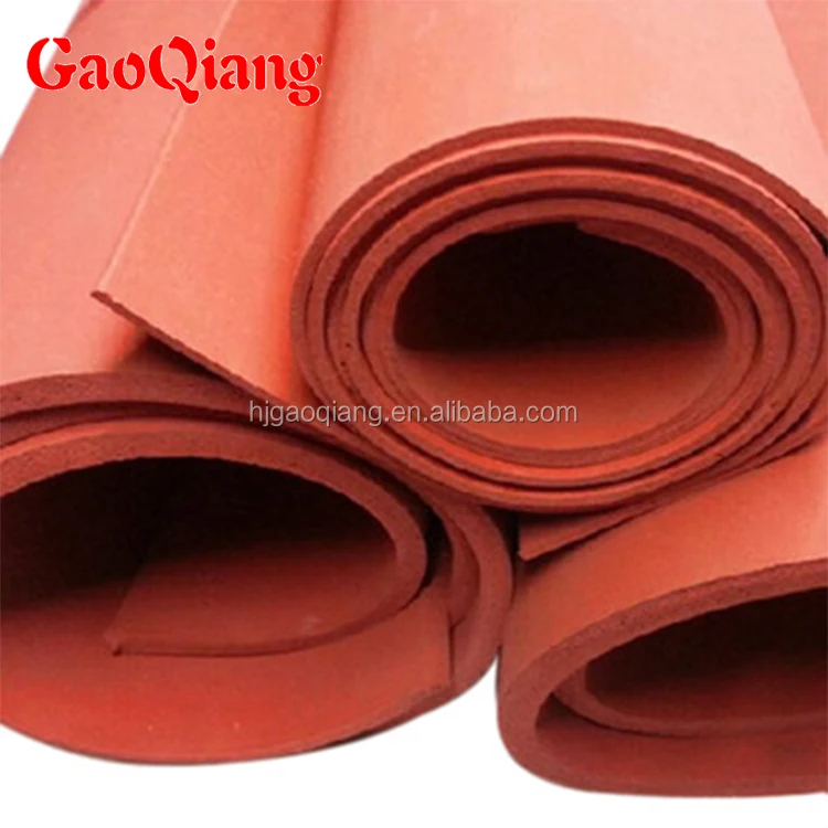 Custom low hardness red color silicone sponge foam rubber sheet