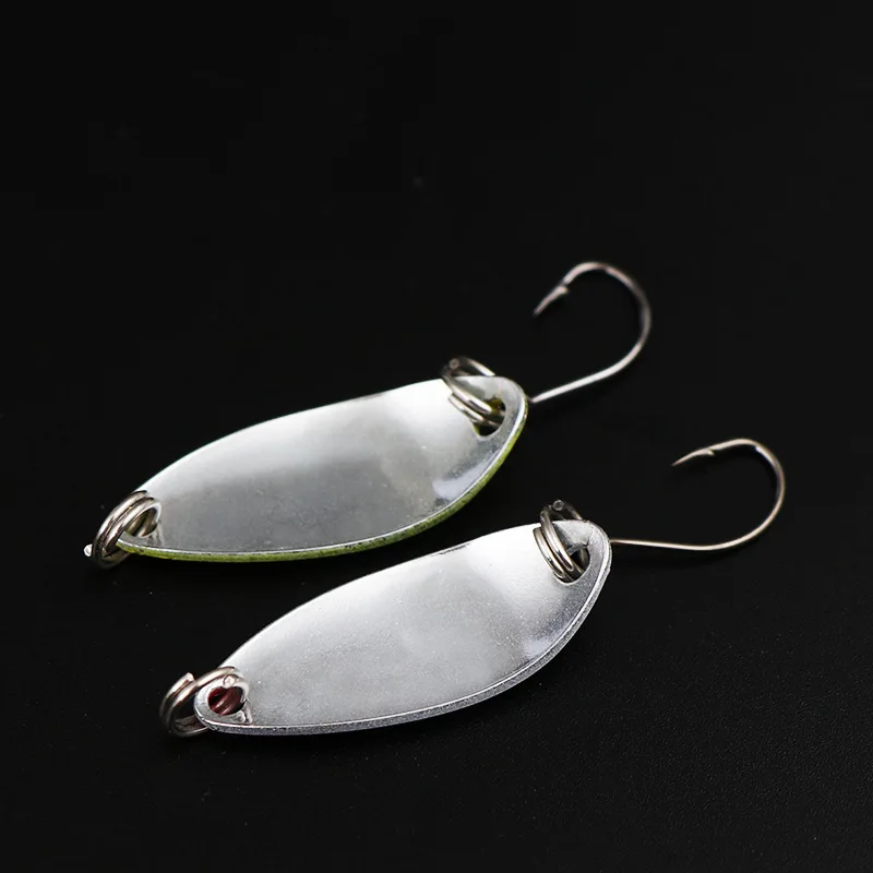 12 Colors 3cm 3.3g Spoon Fishing Lure Swim Bait Isca Artificial Trout Lure Fishing Sequin Metal Spoons Lure