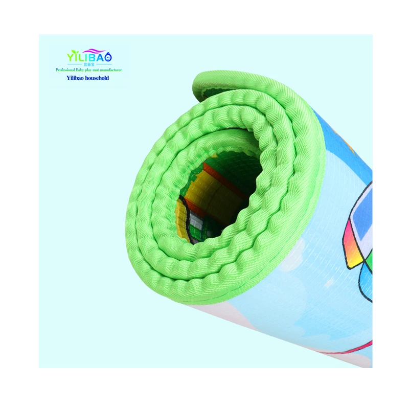 Eco Friendly Non-Toxic Large Soft Waterproof Folding Baby Crawl Play Mat Double Side Colorful Cartoon XPE Foldable Baby Play Mat