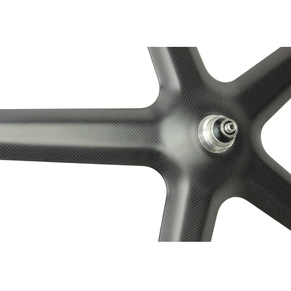 Carbon 700c Five Spoke 21mm Width 50mm Depth 5 spoke wheel for road tubeless rim brake