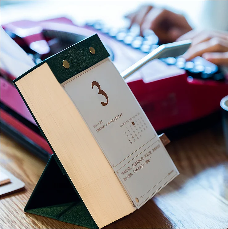 customized 365 day daily planner tear-off table desktop calendar for 2021