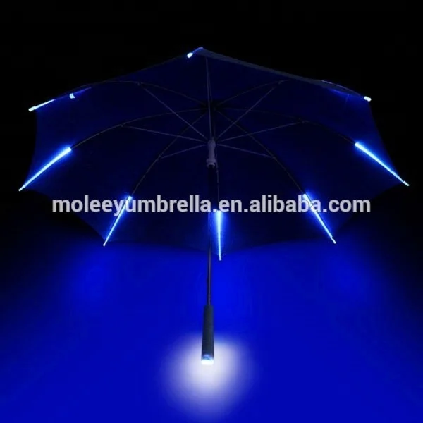 High Quality and Innovative LED Umbrella Manual Open LED Umbrella Factory