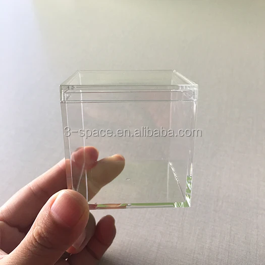 Wedding plastic Transparent Clear Cube Favor Boxes Sweet Candy Cake Gift Bags