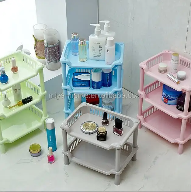 New arrival Square plastic bathroom shelf storage rack / toilet kitchen shelf storage rack