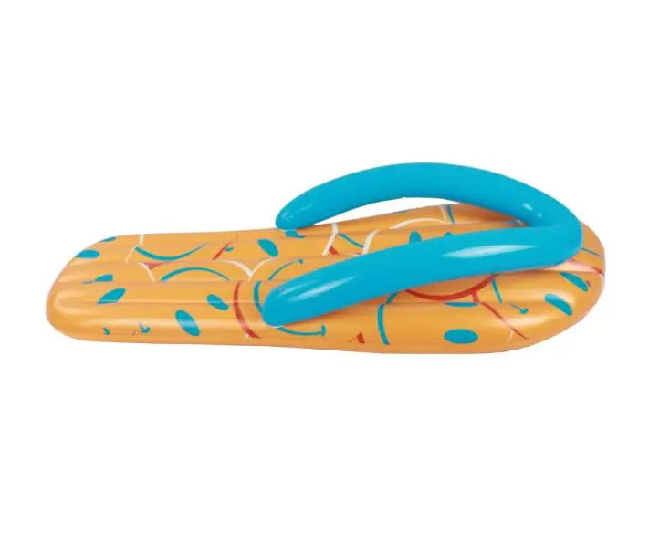 Hot fashion design advertising PVC inflatable flip-flops pool floats for sale