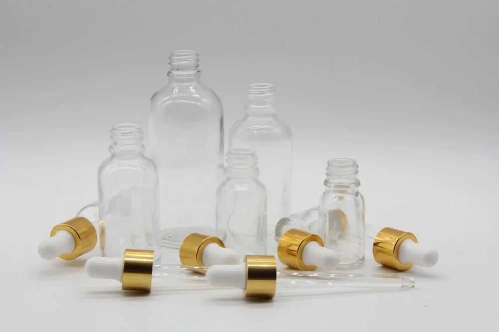 wholesaler pipette cap sealer design white frosted cosmetics perfume factory packing glass bottle