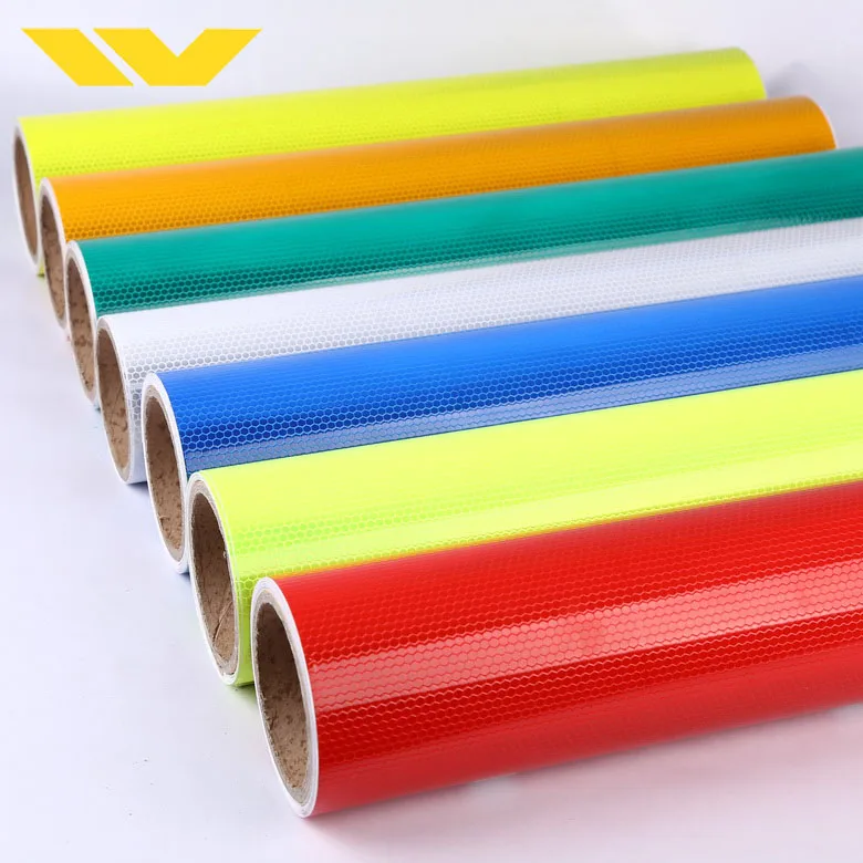 Printable Adhesive Reflective Material Reflective Tape Reflective Banner for advertising and warning sign