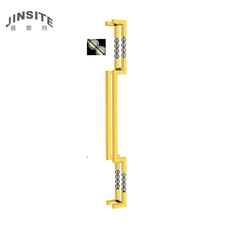 Fancy gold luxury brass door handle indonesia