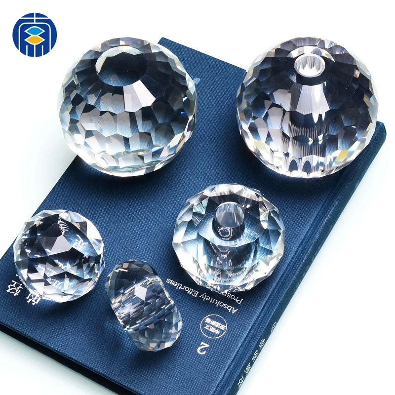 
High Quality Solid 10mm to 100mm Crystal Ball Wholesale Faceted Clear Glass Ball 