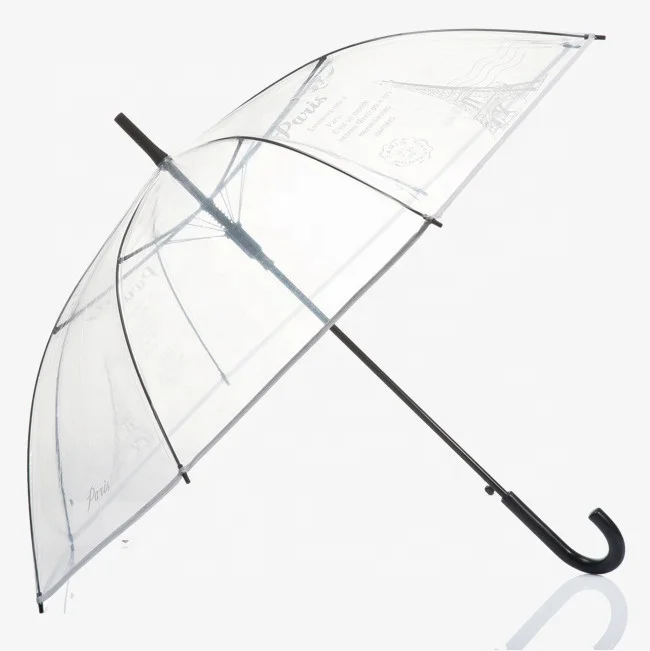 Totes Signature Clear Bubble Umbrella Promotional Gifts With Logo Custom