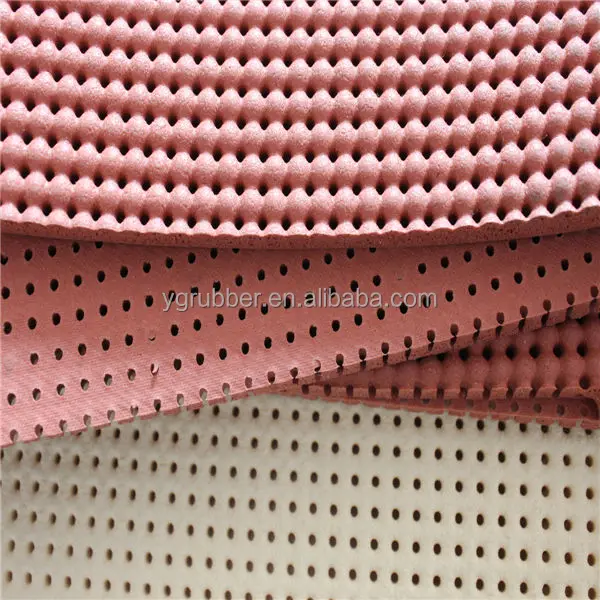 Factory supply wash resistance Silicone foam rubber sheets with holes