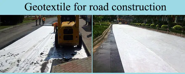 
white color PET non woven geo-composites geotextile 