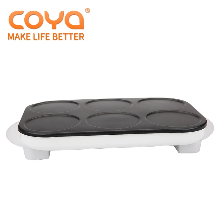 Electronic pancake cupcake cake crepe maker with 4 pans