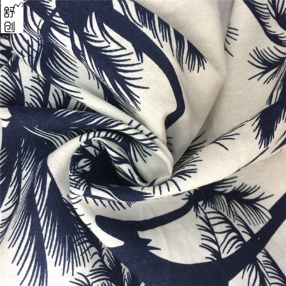 Распродажа, ткань с принтом кокосового дерева для летней одежды