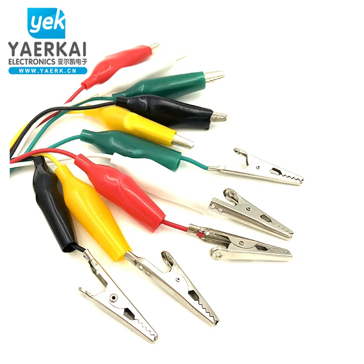 
Wholesale YEARK 44mm alligator clip cable crocodile test line 