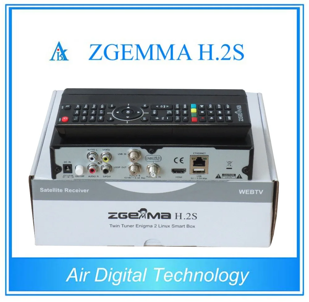 Dual core Enigma 2 zgemma h2s with inux based dvb-s2 hd twin tuner satellite receiver Zgemma H.2S