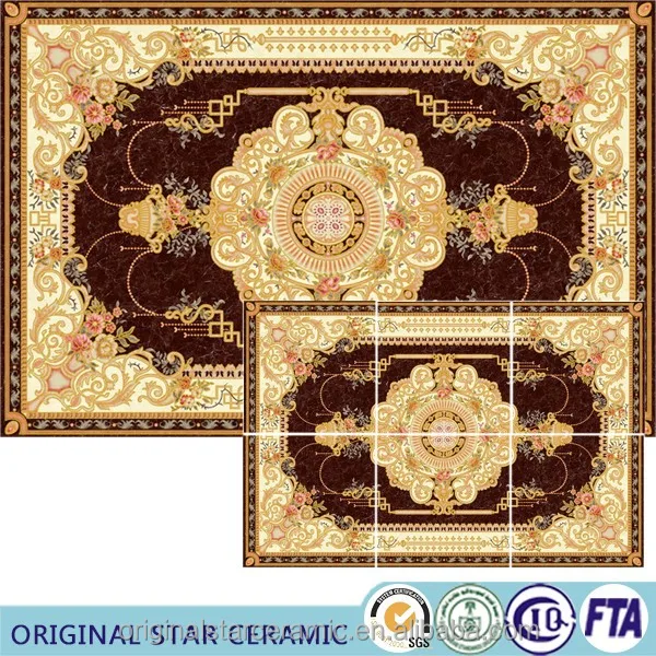 Huge Size Carpet Tiles 1200X1800mm Decorative Ceramic Carpet Tile