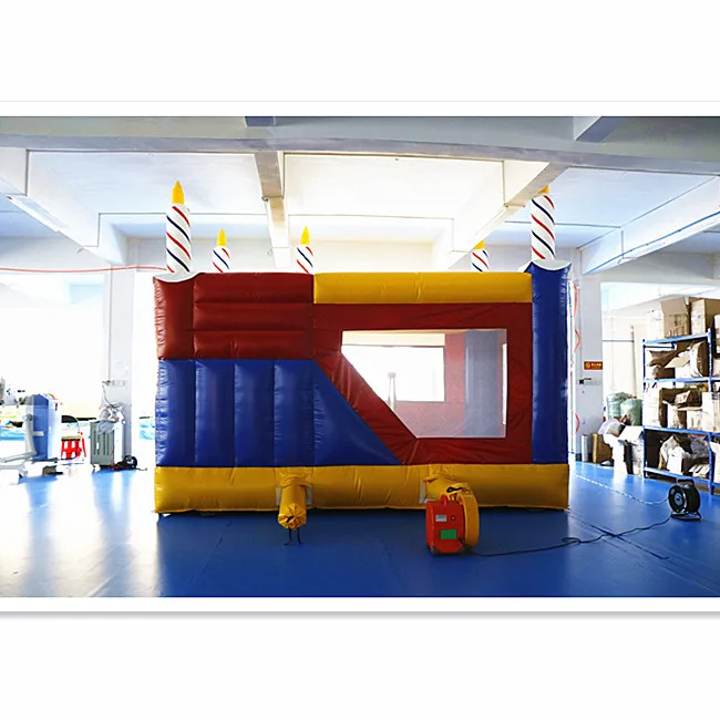4.8 x 4 x 4.2 meters PVC tarpaulin manufacture kids bounce house inflatable candle jumping castle