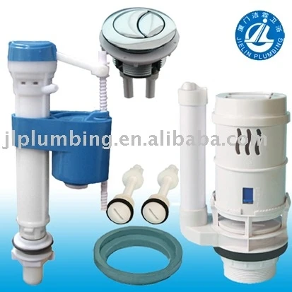 ABS двойной унитаз долины и заполнить клапан цистерны механизм Туалет цистерны фитинги