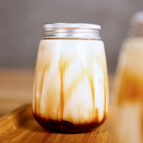 500ml transparent pet cans for boba shops