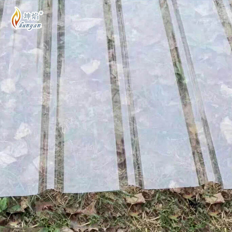 Light weight wavy corrugated plastic sheet roof panels