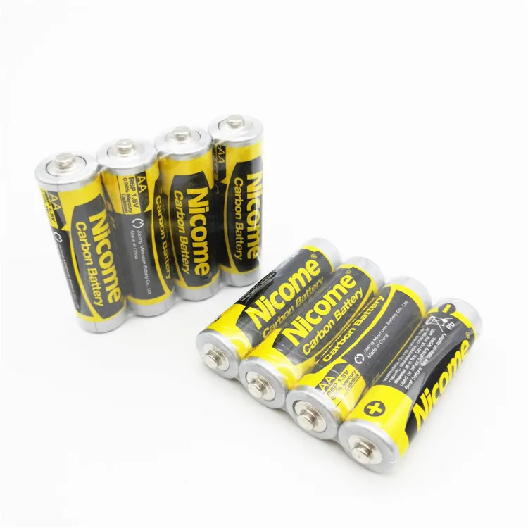 Good performance OEM dry cell high power battery R6 AA size 1.5V for baby car toys