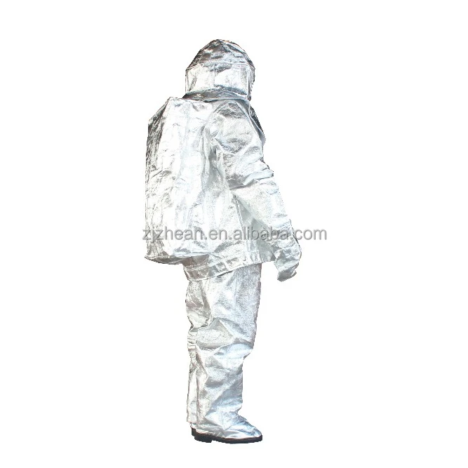 Full set of aluminized fire proximity suit for fire fighting