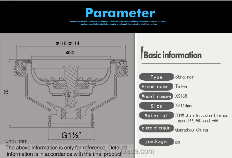
Durable round shape drain stopper stainless-steel kitchen sink strainer 