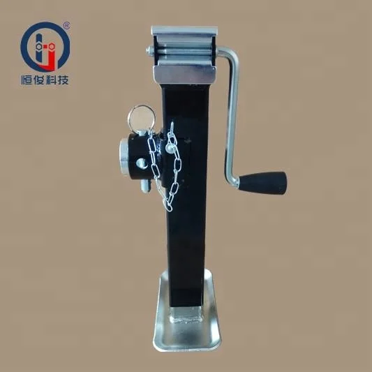 2000LBS side wind square tube trailer jacks with tubular mount