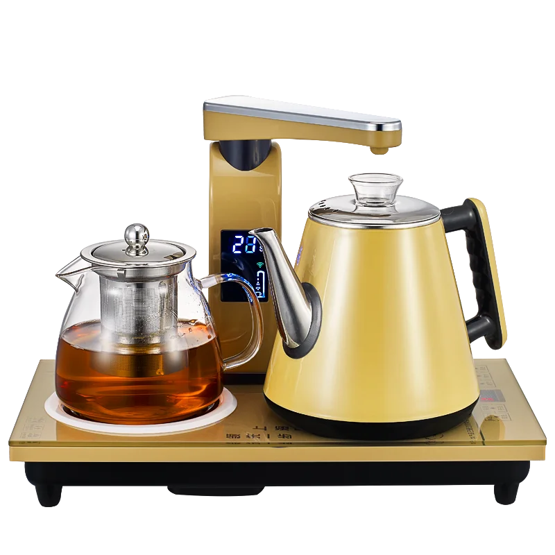 Electronics Appliances Outdoor Camping Travel Intelligent Automatic Heat Resistant heater Kettle Electrical With Glass Tea Jug