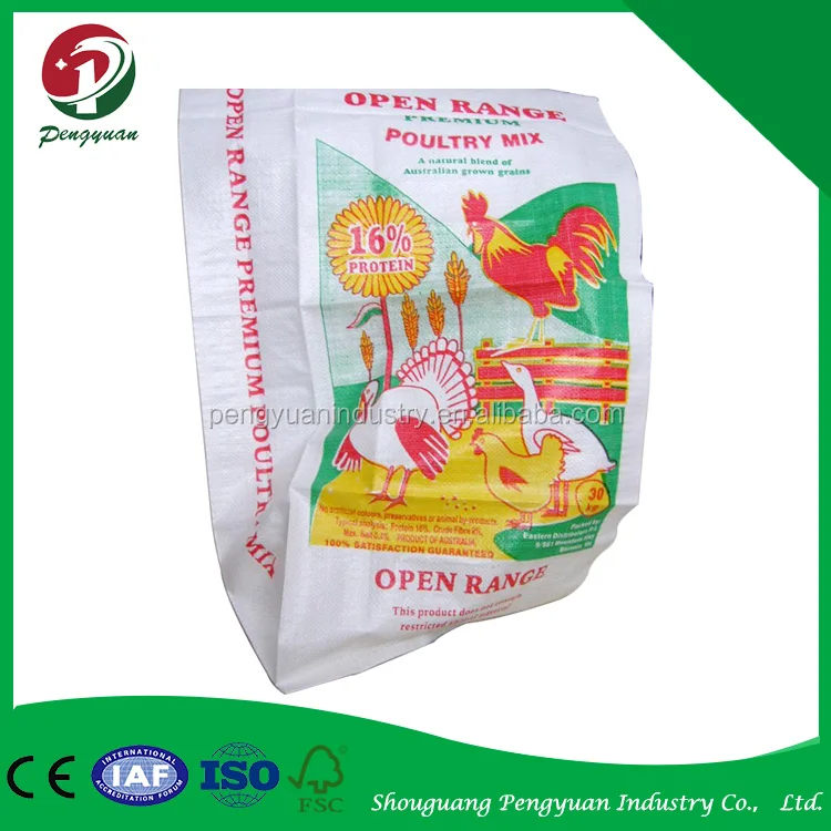 Цена завода Высококачественный Ламинированный пп тканые мешок для химической