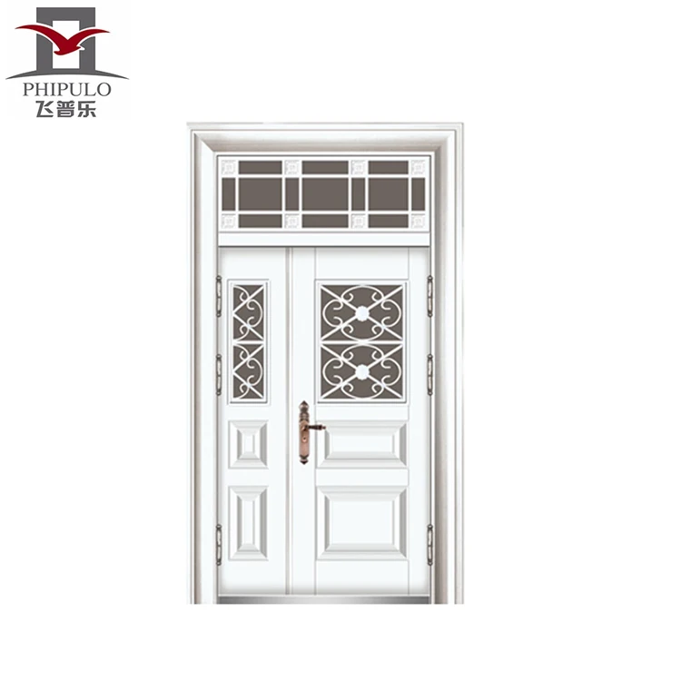 Laser Cut Window Grill Louver Steel Door design