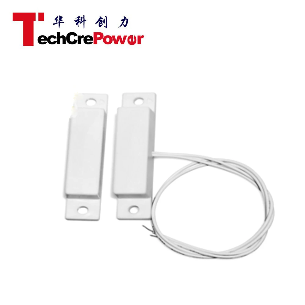 High Quality White Wired Roller Shutter Magnetic Alarm Electronic Door Contact Sensor