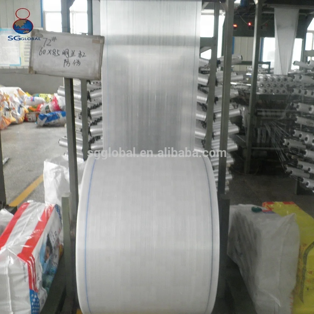 100% new Raw material polypropylene coated PP woven raffia tubular fabric from China