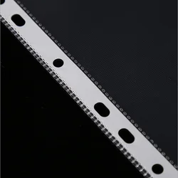 School Office Supplies 11 Holes Sheet Protector Loose Sheet Paper Protector A4 8.5x11 Inch Punch Pockets