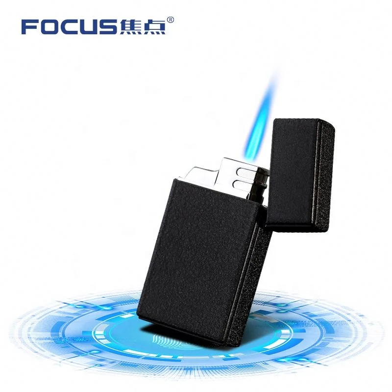High Performance Windproof Customized Logo Design Gas Flame Lighter