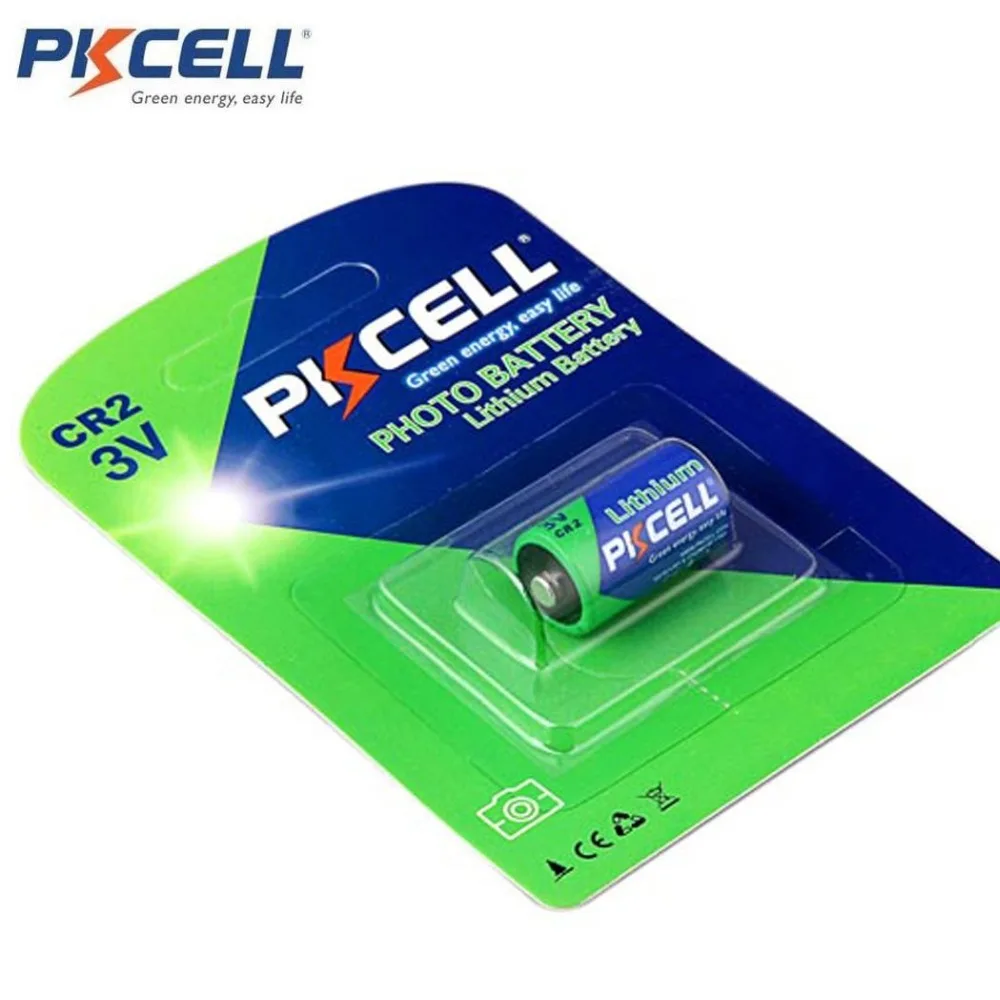 Pkcell brand 3v lithium battery high quality 850mah non rechargeable battery