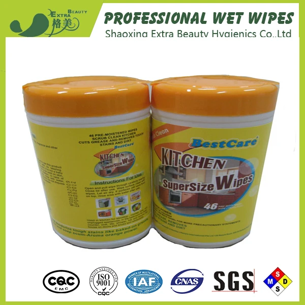 2019 new products cheap household cleaning disposable  soft Canister Pack Kitchen Wet Wipes from china
