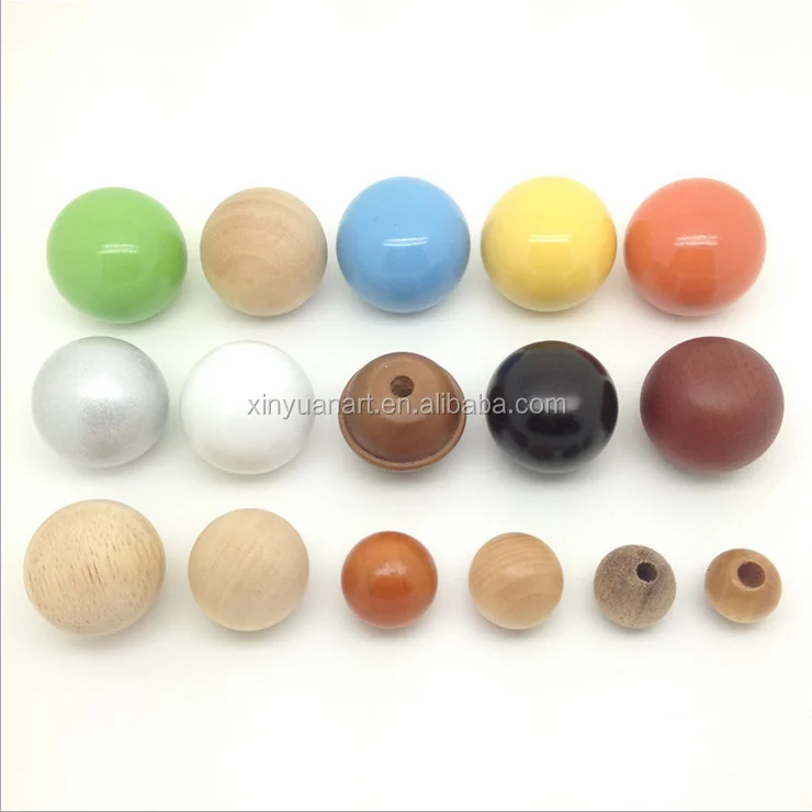 Заводская цена натуральное дерево 20 мм полированный деревянный шар для резьбы