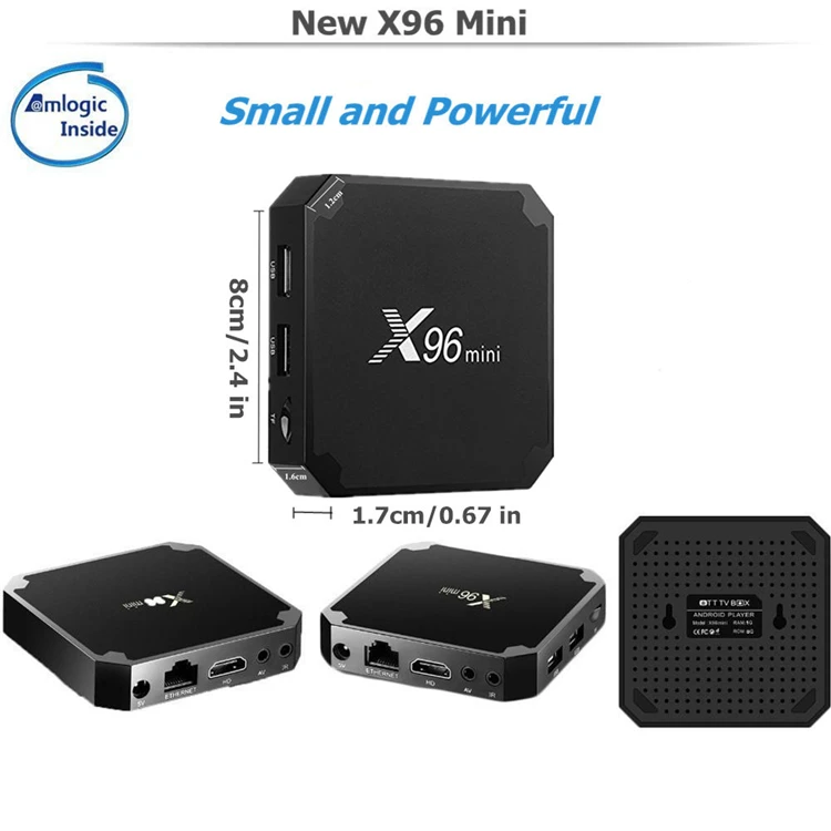 X96 mini with Amlogic S905W 1GB RAM 8GB ROM or 2GB RAM 16GB ROM  4k Android 9.0 tv box